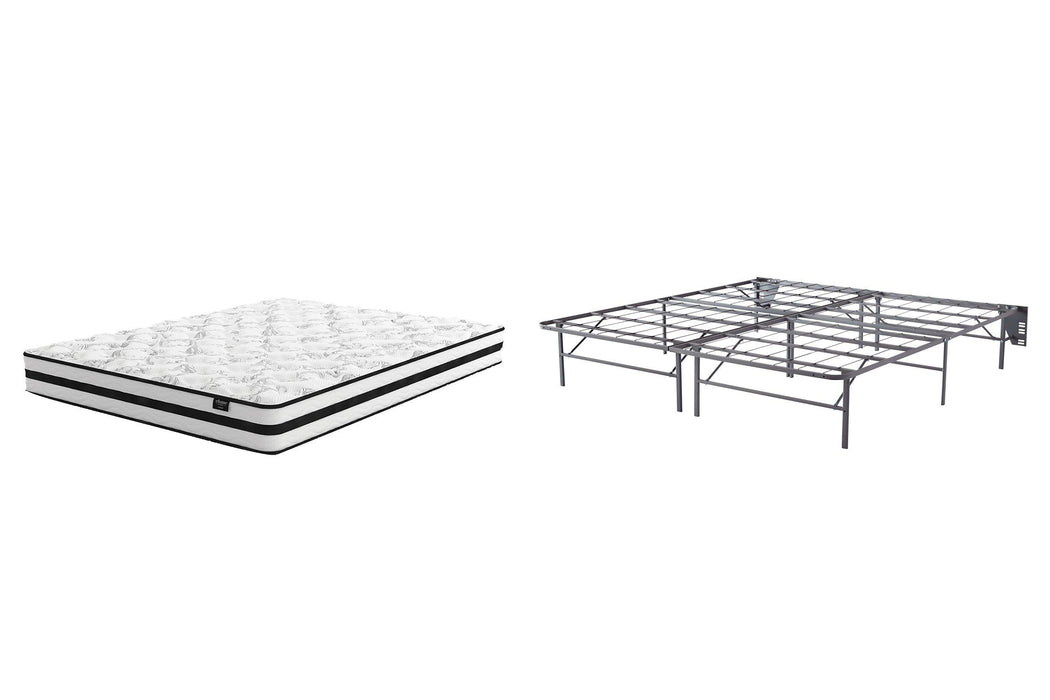 8 Inch Chime Innerspring Mattress Set - One & Only Furniture