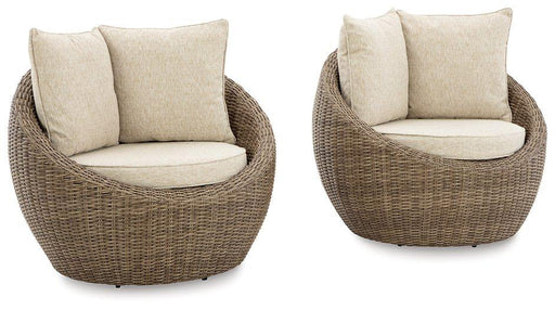 Danson Swivel Lounge with Cushion (Set of 2) - One & Only Furniture