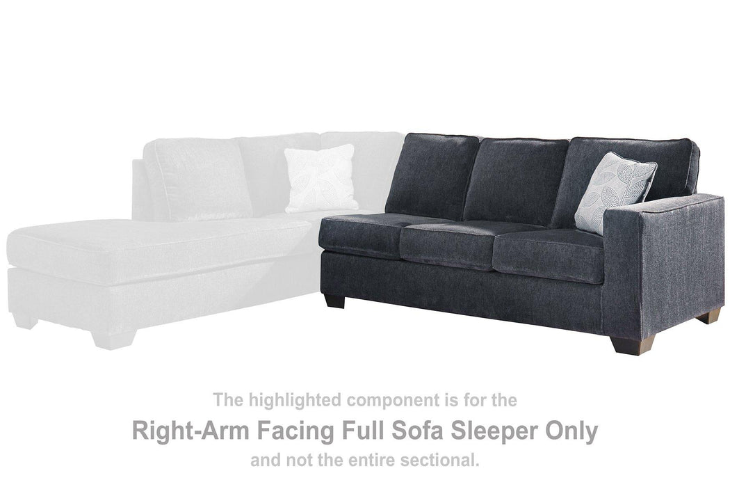 Altari Sleeper Sectional with Chaise - One & Only Furniture