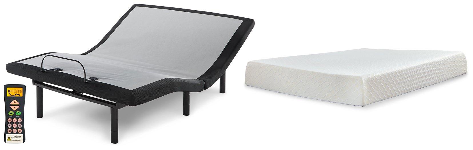 10 Inch Chime Memory Foam Mattress Set - One & Only Furniture