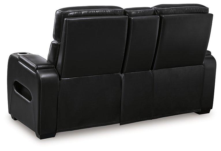 Boyington Power Reclining Loveseat with Console - One & Only Furniture