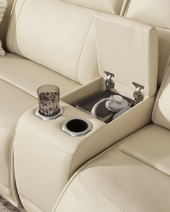 Double Deal Reclining Sectional with Console - One & Only Furniture