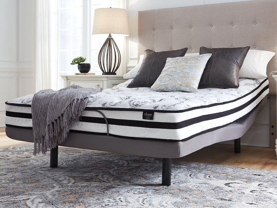 8 Inch Chime Innerspring Mattress Set - One & Only Furniture