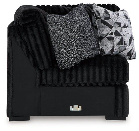 Midnight-Madness Sectional with Chaise - One & Only Furniture