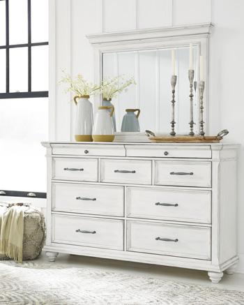 Kanwyn Dresser and Mirror - One & Only Furniture