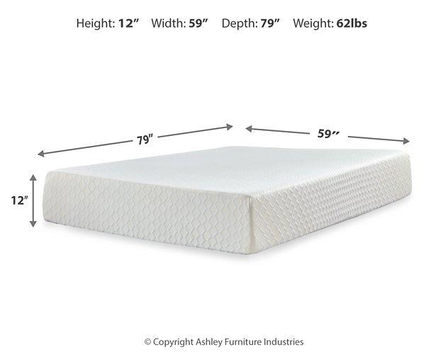 Chime 12 Inch Memory Foam Mattress in a Box - One & Only Furniture
