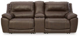Dunleith Power Reclining Loveseat with Console - One & Only Furniture