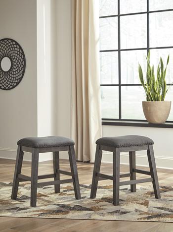 Caitbrook Counter Height Upholstered Bar Stool - One & Only Furniture