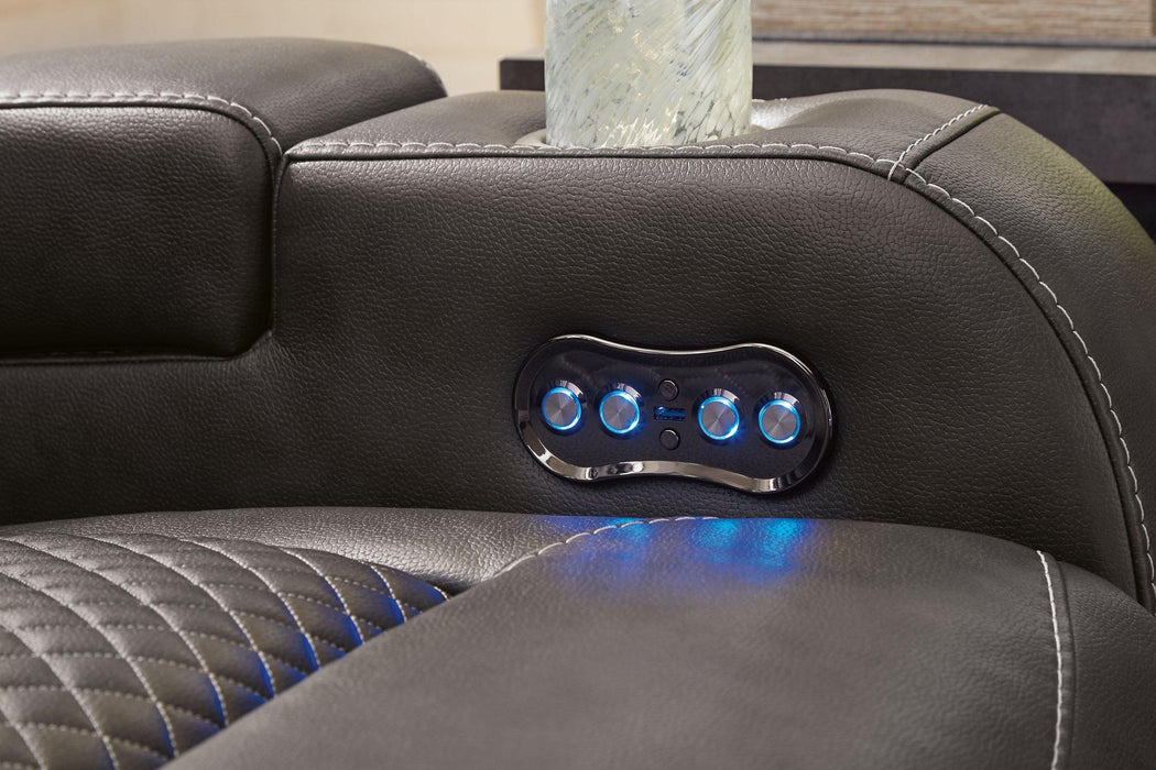Fyne-Dyme Power Recliner - One & Only Furniture