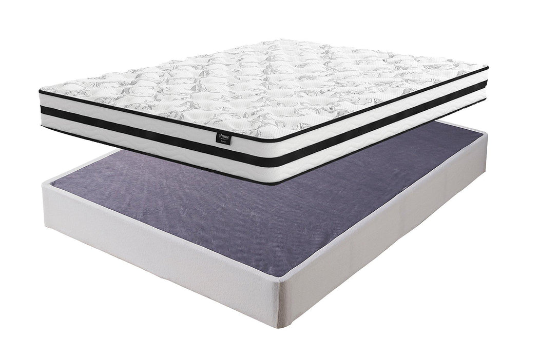 8 Inch Chime Innerspring Mattress Set - One & Only Furniture