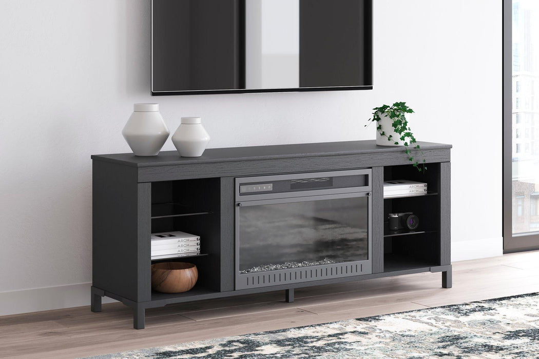 Cayberry 60" TV Stand with Electric Fireplace - One & Only Furniture
