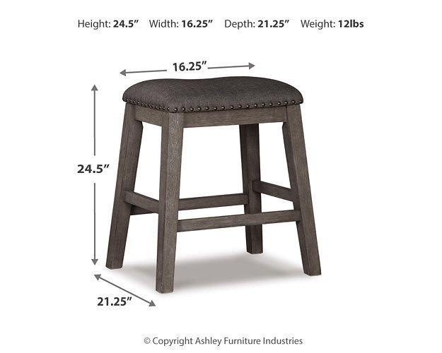 Caitbrook Counter Height Upholstered Bar Stool - One & Only Furniture