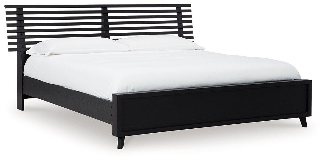 Danziar Slat Bed - One & Only Furniture