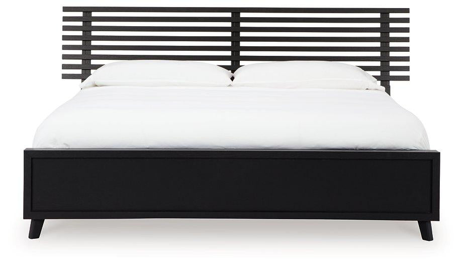 Danziar Slat Bed - One & Only Furniture