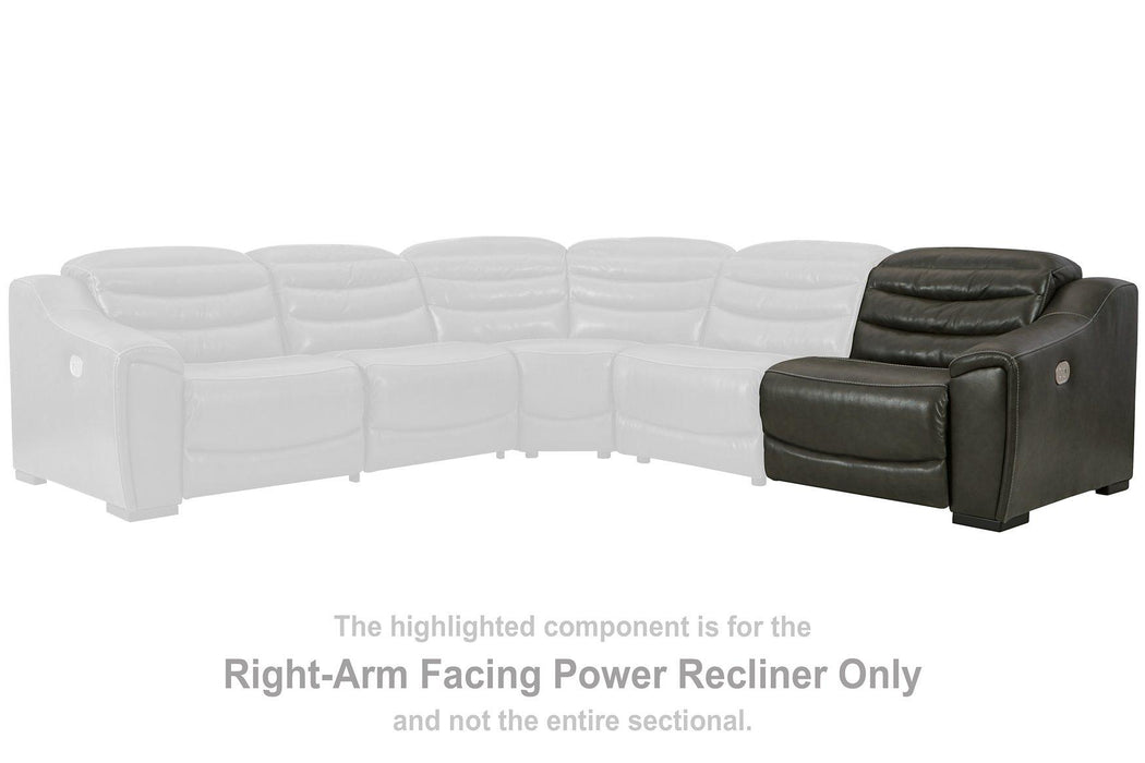 Center Line Power Reclining Sectional Loveseat - One & Only Furniture