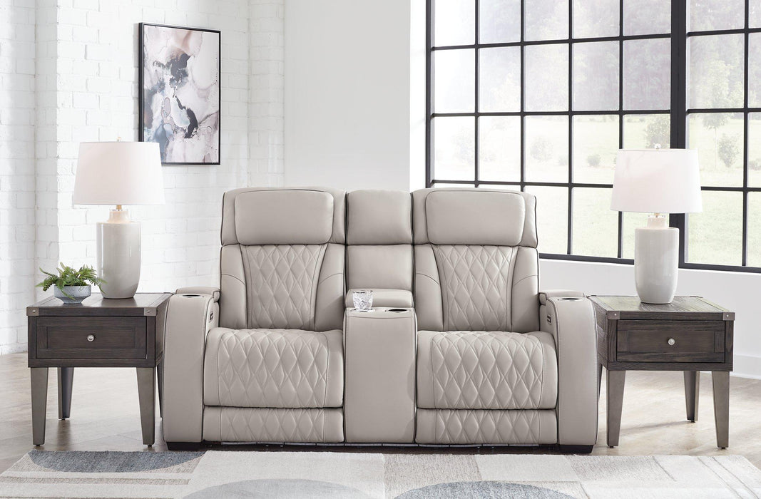 Boyington Power Reclining Loveseat with Console - One & Only Furniture