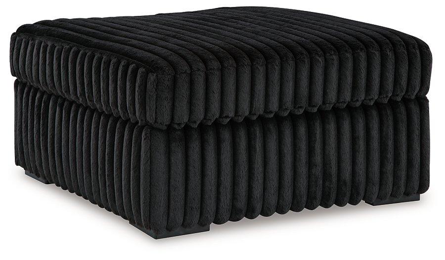 Midnight-Madness Oversized Accent Ottoman - One & Only Furniture
