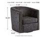 Brentlow Swivel Accent Chair - One & Only Furniture