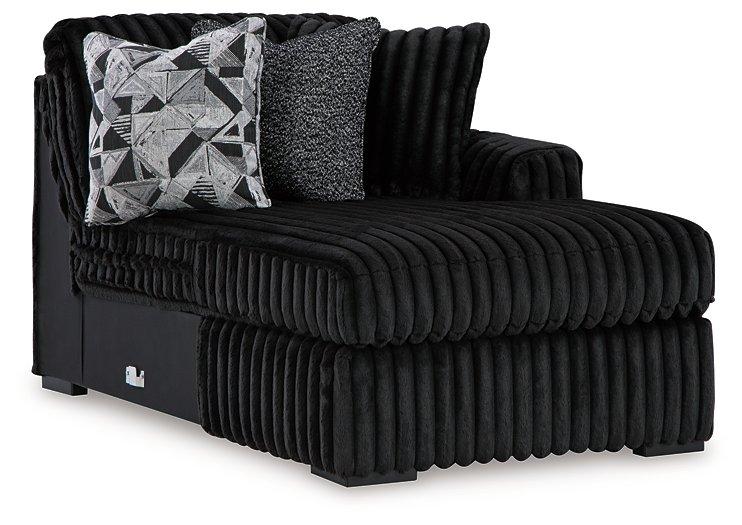 Midnight-Madness Sectional with Chaise - One & Only Furniture