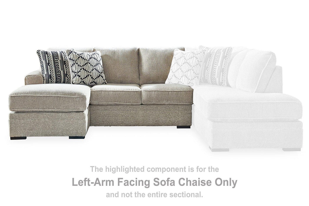 Calnita Sectional with Chaise - One & Only Furniture