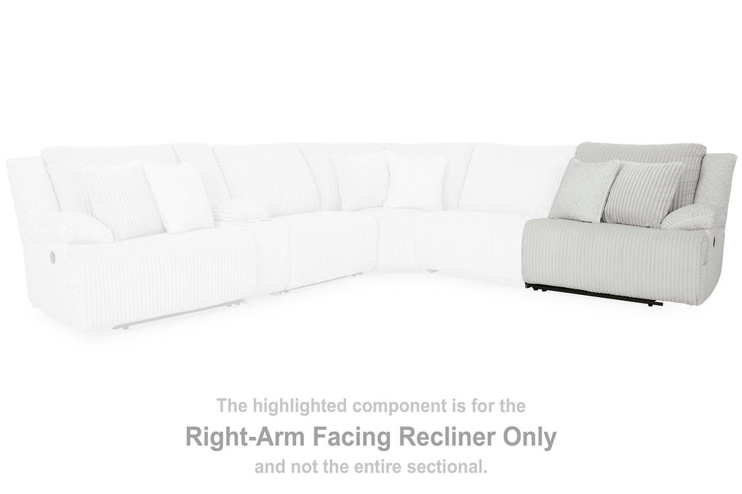 Top Tier Reclining Sectional with Chaise - One & Only Furniture