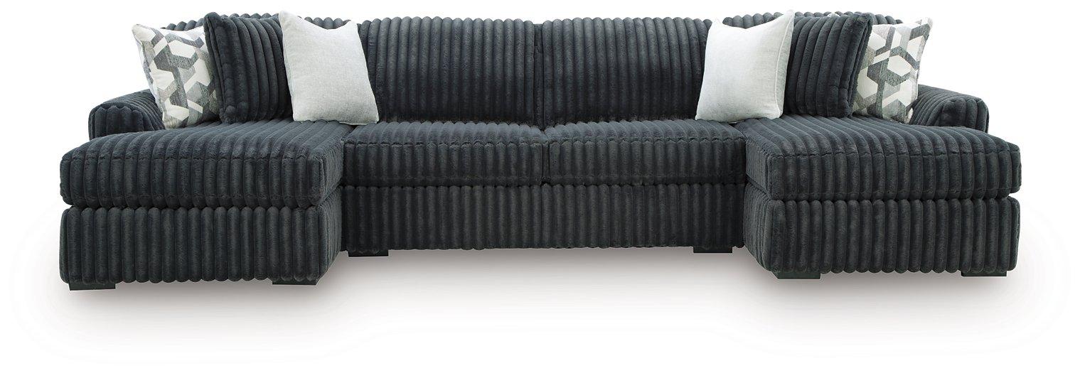 Midnight-Madness Sectional with Chaise - One & Only Furniture