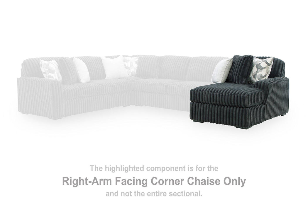 Midnight-Madness Sectional Sofa with Chaise - One & Only Furniture