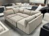 Thomasville Tisdale Modular Sectional 6-piece Taupe with Storage Ottoman - One & Only Furniture