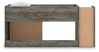 Frandern Loft Bed with Bookcase Storage - One & Only Furniture