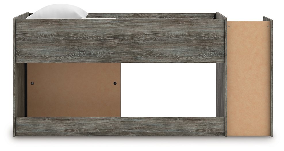 Frandern Loft Bed with Bookcase Storage - One & Only Furniture