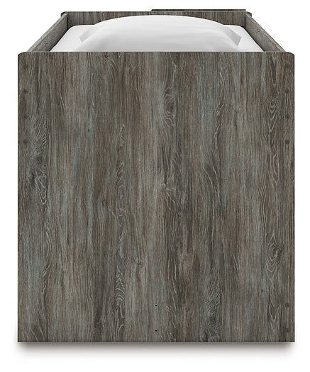 Frandern Loft Bed with Bookcase Storage - One & Only Furniture