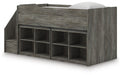Frandern Loft Bed with Bookcase Storage - One & Only Furniture