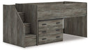 Frandern Loft Bed with Drawer Storage - One & Only Furniture