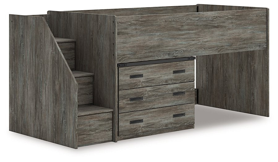 Frandern Loft Bed with Drawer Storage - One & Only Furniture