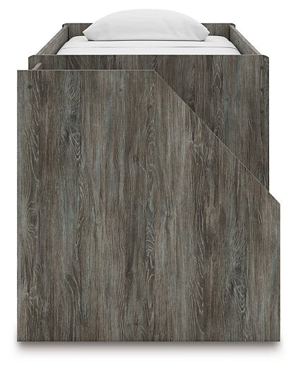 Frandern Loft Bed with Bookcase and Drawer Storage - One & Only Furniture