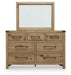 Ridgester Dresser and Mirror - One & Only Furniture