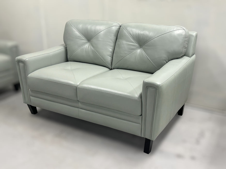 Atmore by Abbyson – Genuine Leather Sofa & Loveseat Set - One & Only Furniture