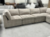 Thomasville Tisdale Modular Sectional 6-piece Taupe with Storage Ottoman - One & Only Furniture