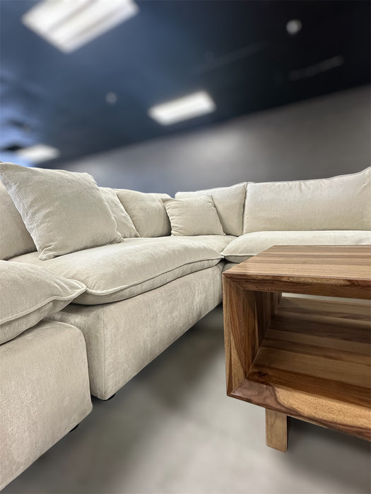 Sereen Modular Sectional (Cream) – 5 Piece Layout - One & Only Furniture