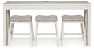 Robbinsdale Counter Height Dining Table and 3 Barstools Set - One & Only Furniture