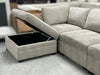 Thomasville Tisdale Modular Sectional 6-piece Taupe with Storage Ottoman - One & Only Furniture