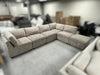 Thomasville Tisdale Modular Sectional 6-piece Taupe with Storage Ottoman - One & Only Furniture