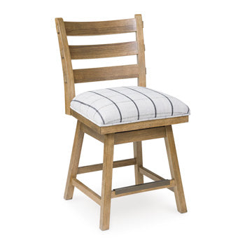 Gramburg Counter Height Swivel Barstool - One & Only Furniture