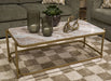 Manor Stone Coffee Table - One & Only Furniture