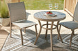 Mission Beach Outdoor Table and 2 Chairs - One & Only Furniture