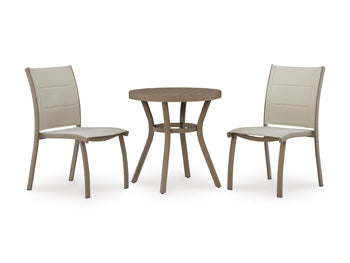 Mission Beach Outdoor Table and 2 Chairs - One & Only Furniture