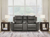 Bleckley Power Reclining Loveseat with Console - One & Only Furniture