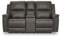 Bleckley Power Reclining Loveseat with Console - One & Only Furniture