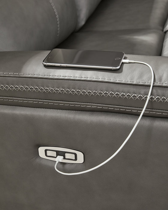 Bleckley Power Reclining Sectional - One & Only Furniture