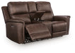 Bleckley Power Reclining Loveseat with Console - One & Only Furniture